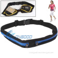 2014 Sports Waterproof Elastic Waist Bag Two Pockets Fanny Pack Zip Pouch for Smartphone